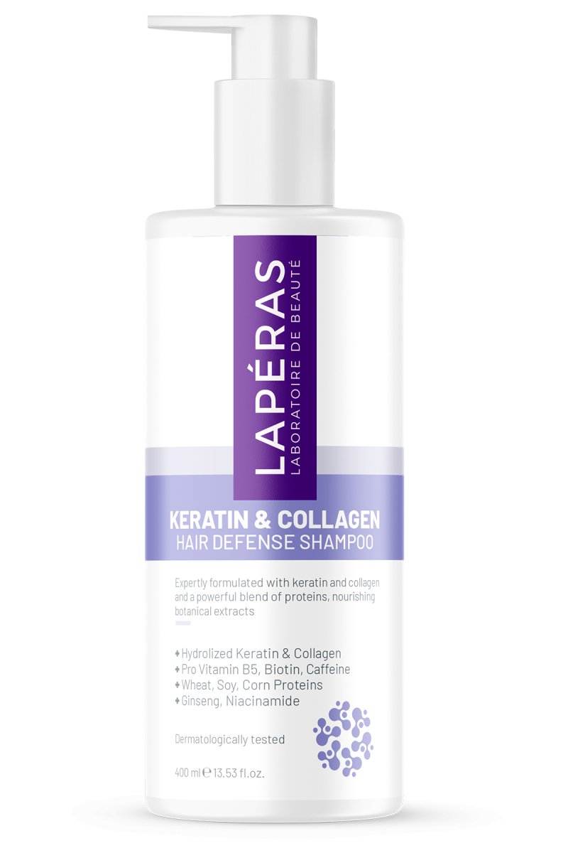 Keratin & Collagen Hair Defense Shampoo - LAPÉRAS | Laboratoire de Beauté