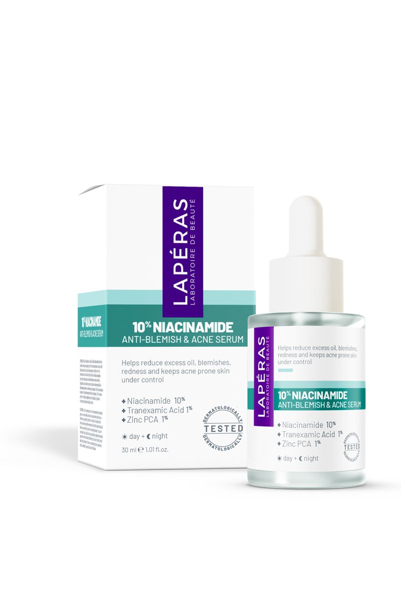 10% Niacinamide Anti-Blemish & Acne Serum - LAPÉRAS | Laboratoire de Beauté
